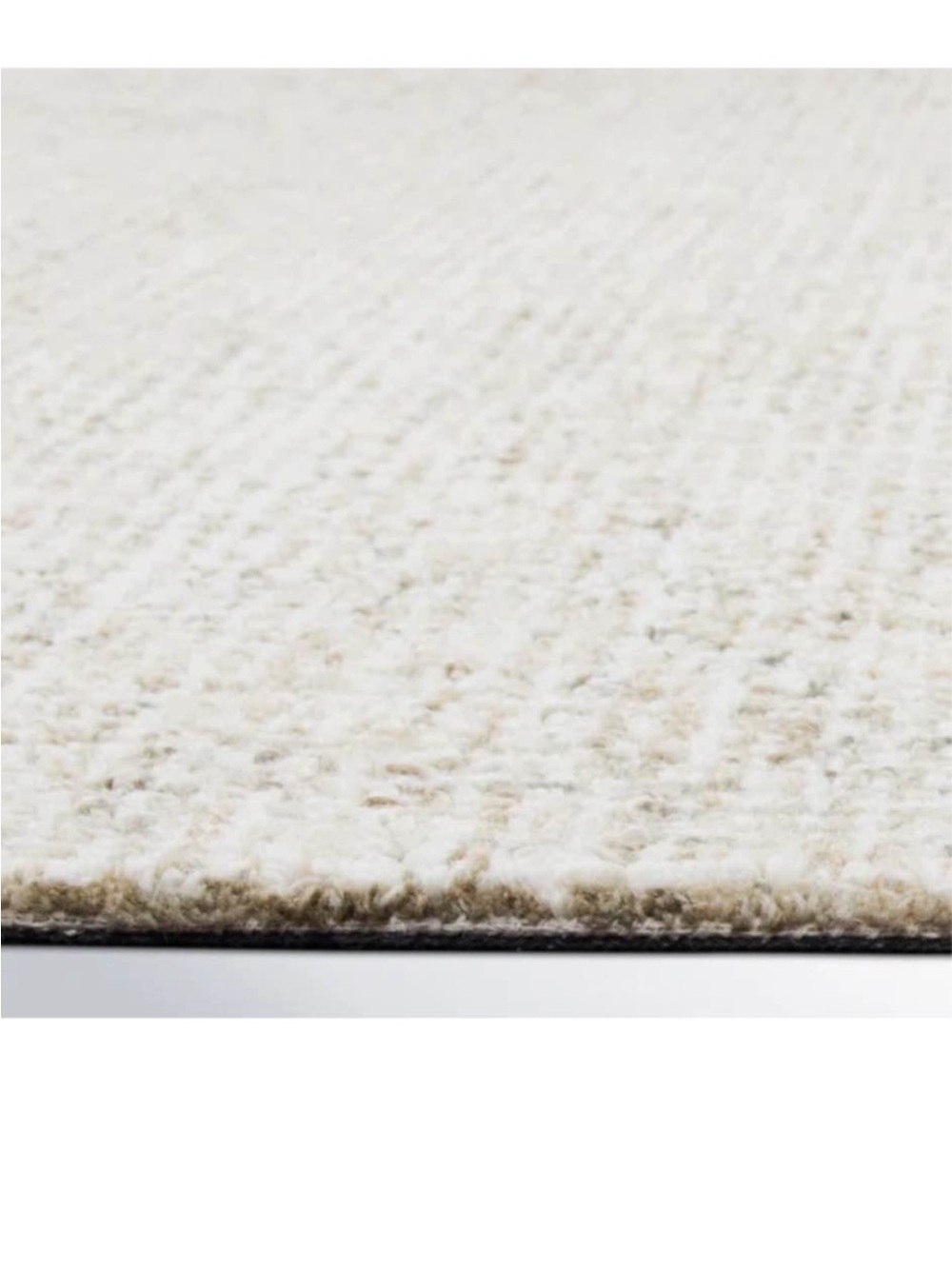 Neutral Linen Runner Rug - Light Beige - Picture 2 of 4